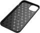 Apple iPhone 13 Hoesje Siliconen Carbon TPU Back Cover Zwart afbeelding 10