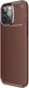 Apple iPhone 13 Pro Hoesje Siliconen Carbon TPU Back Cover Bruin afbeelding 1