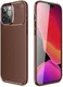 Apple iPhone 13 Pro Max Hoesje Siliconen Carbon TPU Back Cover Bruin afbeelding 4