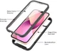 Apple iPhone 13 Mini Hoesje Full Protect 360° Cover Hybride Zwart afbeelding 10