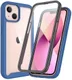 Apple iPhone 13 Hoesje Full Protect 360° Cover Hybride Blauw afbeelding 1