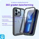 Apple iPhone 13 Pro Hoesje Full Protect 360° Cover Hybride Zwart afbeelding 4