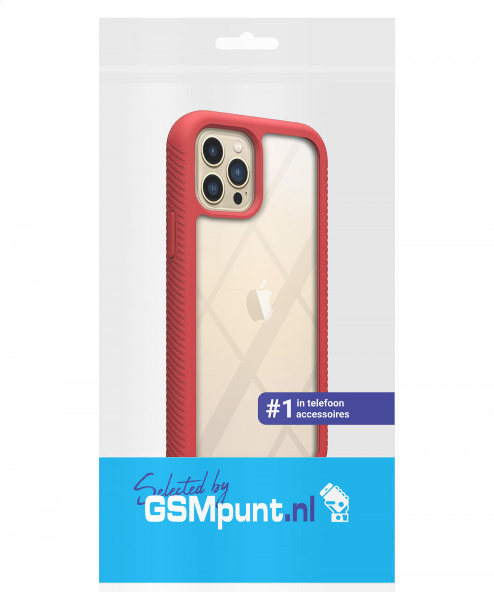 Apple iPhone 13 Pro Hoesje Full Protect 360° Cover Hybride Rood afbeelding 13