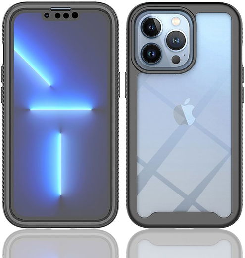 Apple iPhone 13 Pro Max Hoesje Full Protect 360° Cover Hybride Zwart afbeelding 13