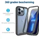 Apple iPhone 13 Pro Max Hoesje Full Protect 360° Cover Hybride Zwart afbeelding 2