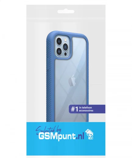Apple iPhone 13 Pro Max Hoesje Full Protect 360° Cover Hybride Blauw afbeelding 14