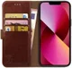 Rosso Element Apple iPhone 13 Hoesje Book Cover Bruin afbeelding 1