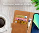 Rosso Element Apple iPhone 13 Mini Hoesje Book Cover Lichtbruin afbeelding 8