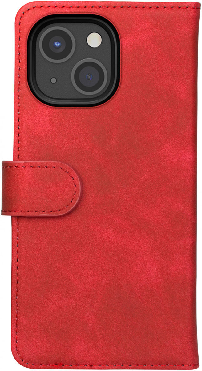 Rosso Element Apple iPhone 13 Mini Hoesje Book Cover Rood afbeelding 2