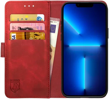 Rosso Element Apple iPhone 13 Pro Hoesje Book Cover Rood