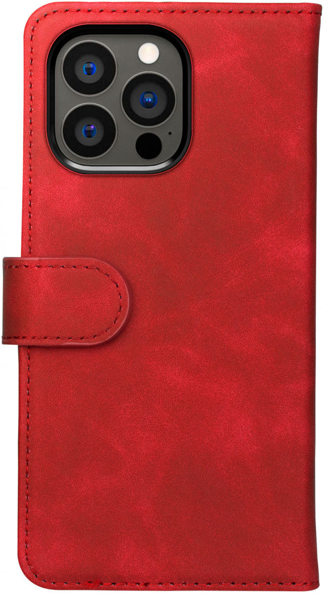 Rosso Element Apple iPhone 13 Pro Max Hoesje Book Cover Rood afbeelding 2