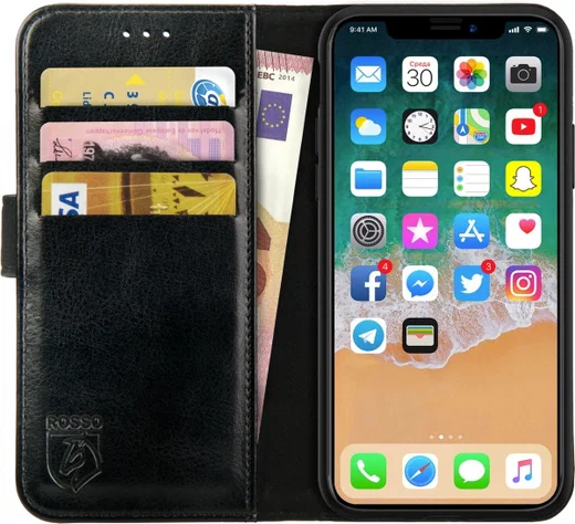 Rosso Element 2-in-1 iPhone 6/7/8/SE (2020/2022) Hoesje Zwart afbeelding 8