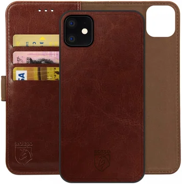 Rosso Element Uitneembaar 2-in-1 Apple iPhone 11 / XR Hoesje Bruin