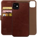 Rosso Element Uitneembaar 2-in-1 Apple iPhone 11 / XR Hoesje Bruin