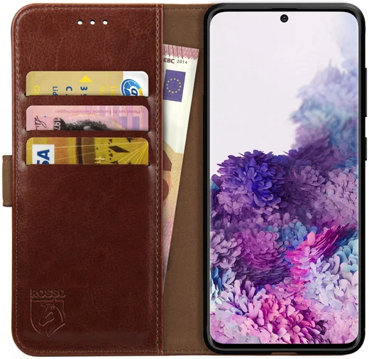 Rosso Element 2-in-1 Samsung Galaxy S20 Hoesje Bruin afbeelding 7