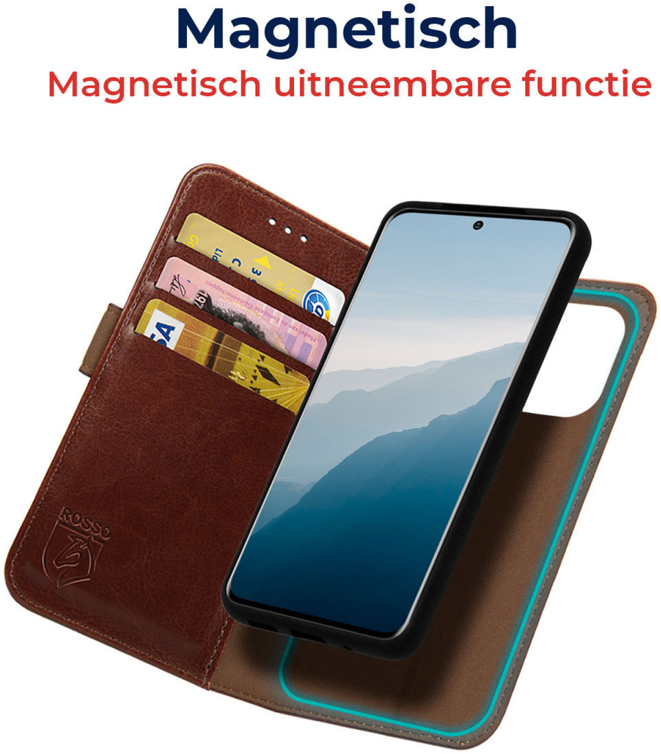 Rosso Element 2-in-1 Samsung Galaxy S20 Hoesje Bruin afbeelding 2