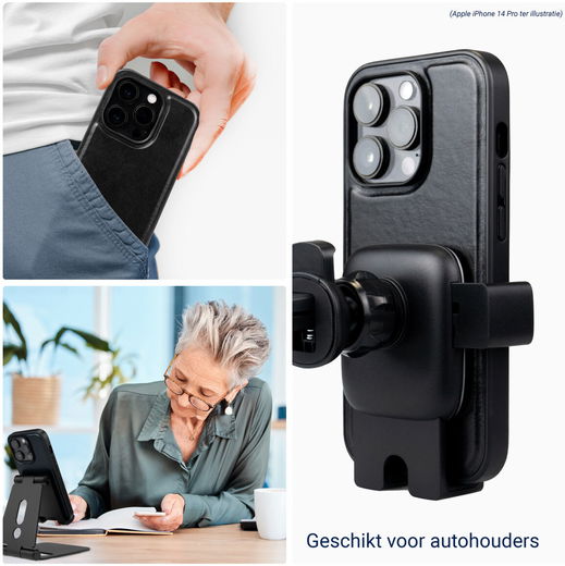 Rosso Element 2-in-1 Samsung Galaxy S21 Hoesje Zwart afbeelding 3