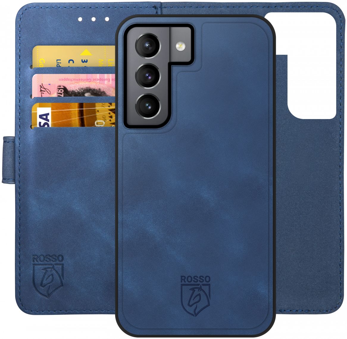 Rosso Element 2-in-1 Samsung Galaxy S21 Hoesje Blauw afbeelding 1