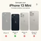 Rosso Element 2-in-1 Apple iPhone 13 Mini Hoesje Bruin afbeelding 3