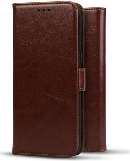 Rosso Element 2-in-1 Apple iPhone 13 Mini Hoesje Bruin afbeelding 9