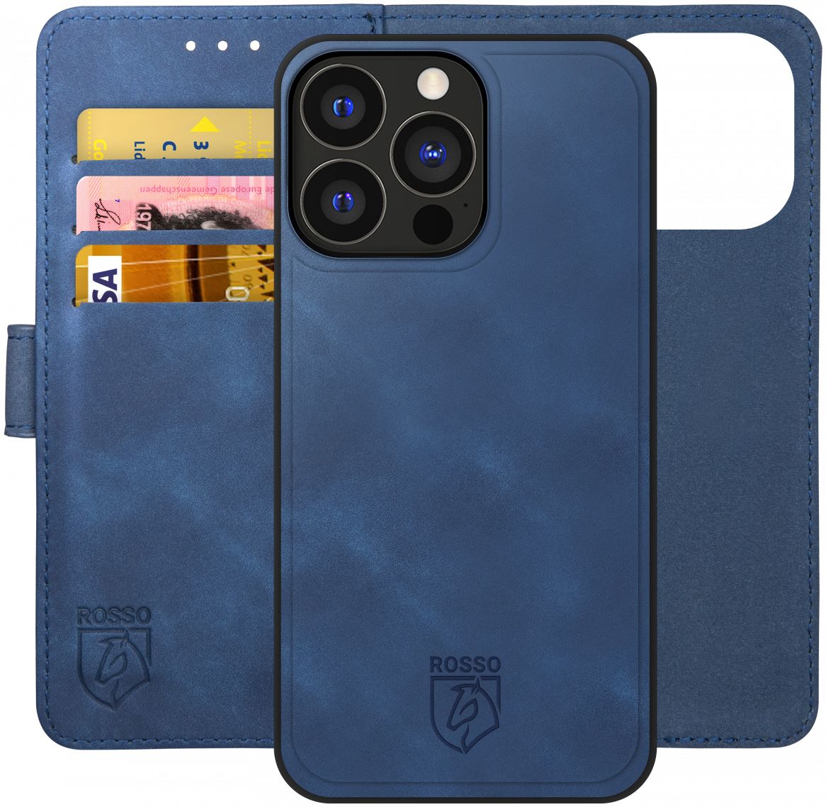 Rosso Element 2-in-1 Apple iPhone 13 Pro Hoesje Blauw afbeelding 1
