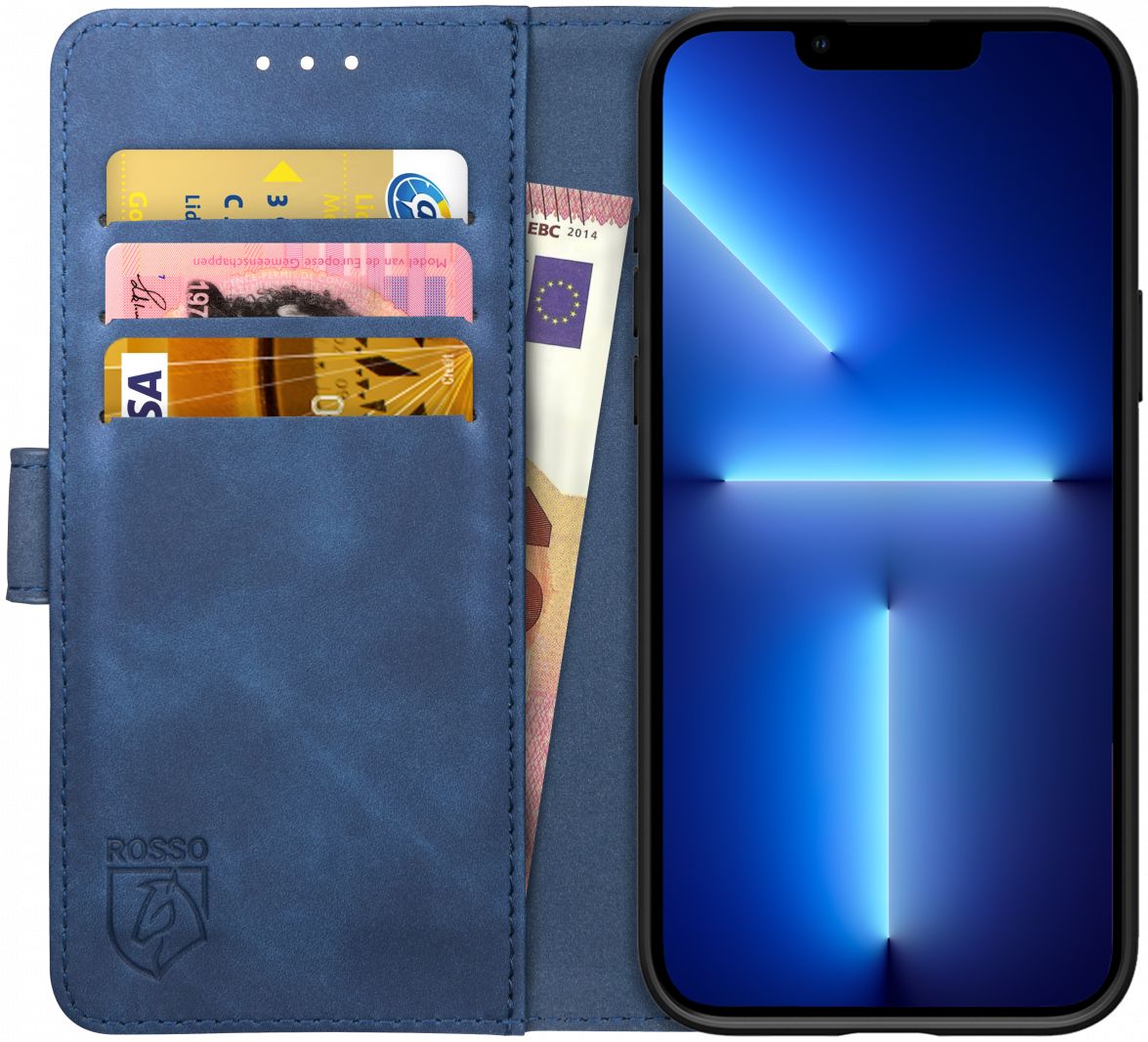 Rosso Element 2-in-1 Apple iPhone 13 Pro Hoesje Blauw afbeelding 9