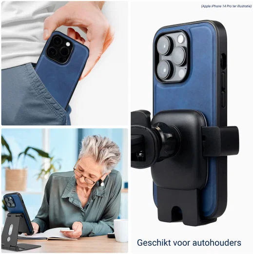 Rosso Element 2-in-1 Apple iPhone 13 Pro Hoesje Blauw afbeelding 4