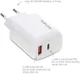 4smarts DoublePort 30W USB-A QC en USB-C Power Delivery Adapter Wit afbeelding 3