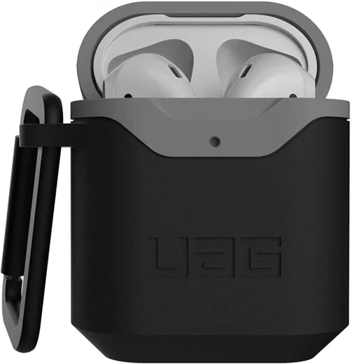 Urban Armor Gear Apple AirPods Hoesje Hard Case Zwart Grijs afbeelding 2