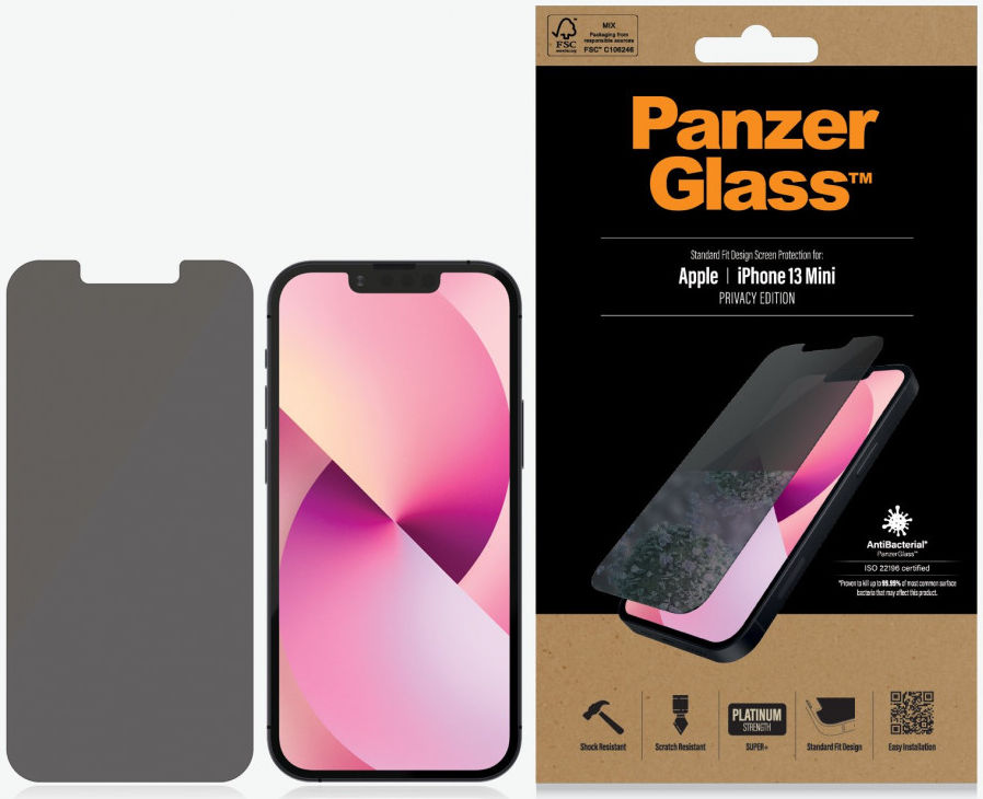 PanzerGlass Apple iPhone 13 Mini Privacy Glass Antibacterieel afbeelding 5