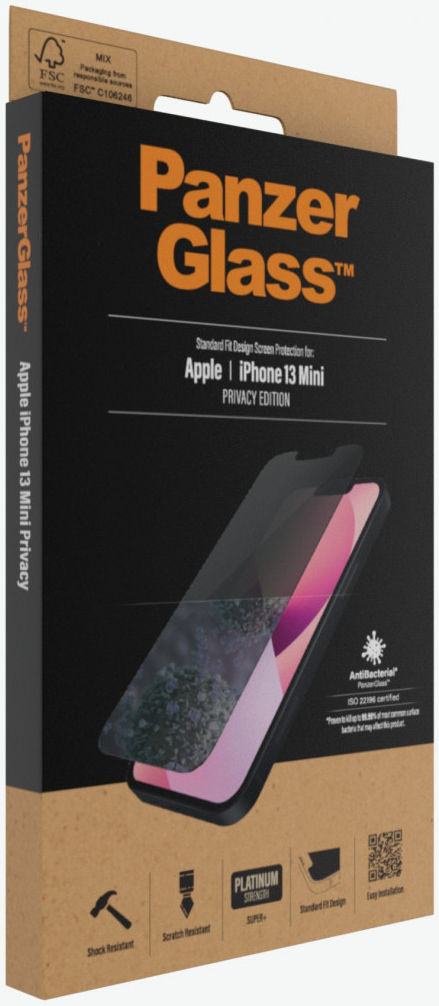 PanzerGlass Apple iPhone 13 Mini Privacy Glass Antibacterieel afbeelding 6