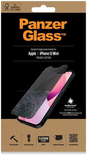 PanzerGlass Apple iPhone 13 Mini Privacy Glass Antibacterieel afbeelding 1