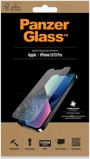 PanzerGlass iPhone 13 / 13 Pro Screenprotector Antibacterieel afbeelding 8