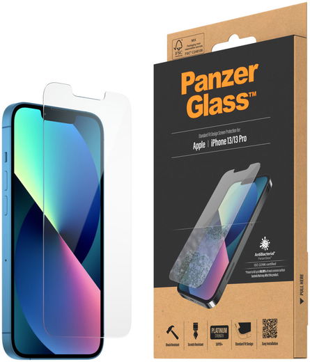 PanzerGlass iPhone 13 / 13 Pro Screenprotector Antibacterieel afbeelding 1