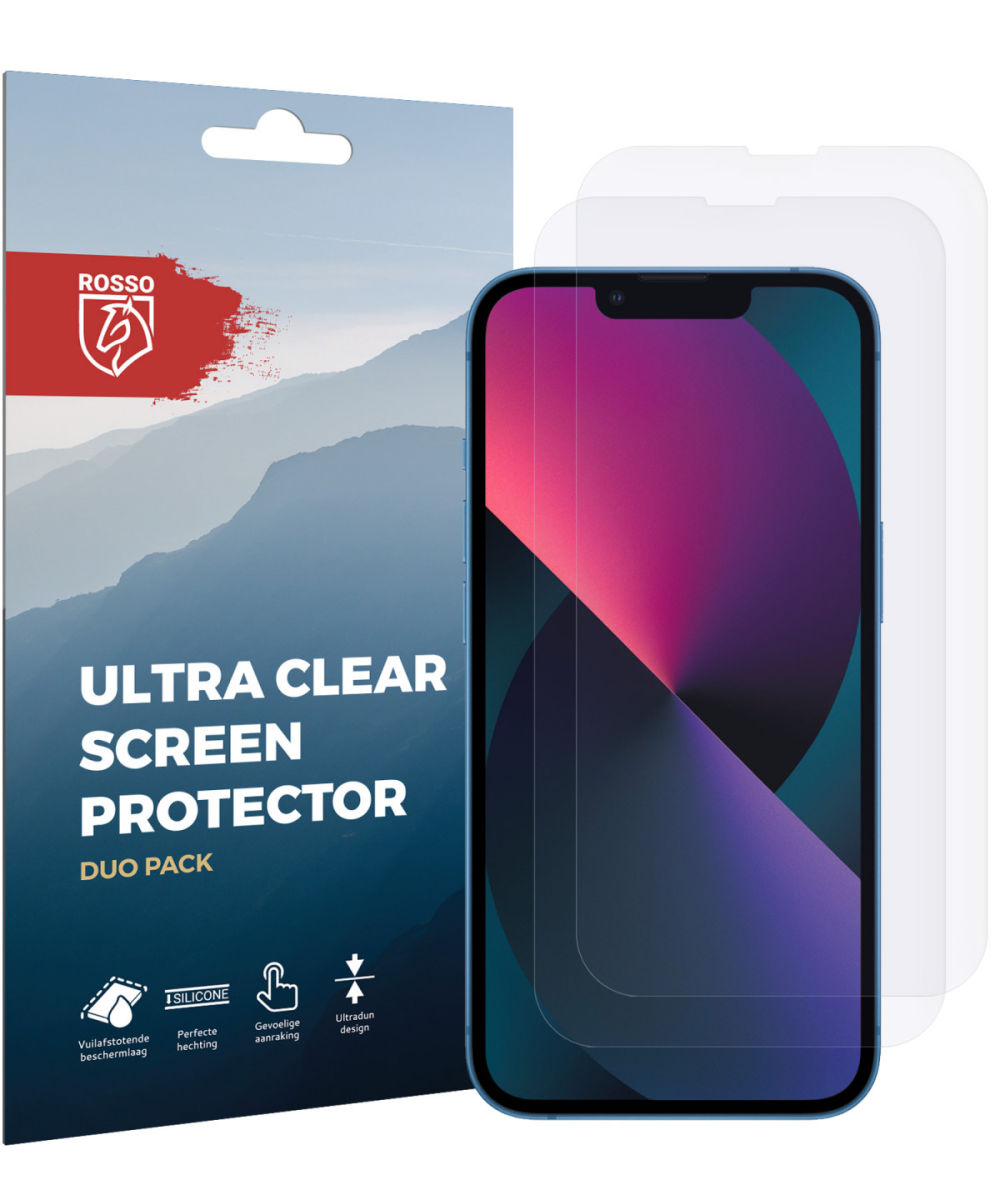 Rosso Apple iPhone 13 Mini Ultra Clear Screen Protector Duo Pack afbeelding 10
