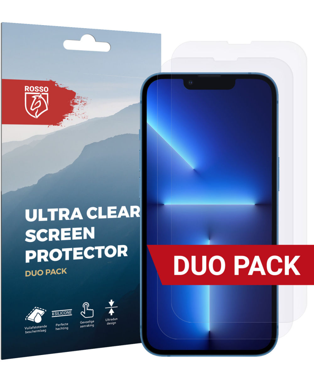 Rosso Apple iPhone 13 Pro Max Ultra Clear Screen Protector Duo Pack afbeelding 1