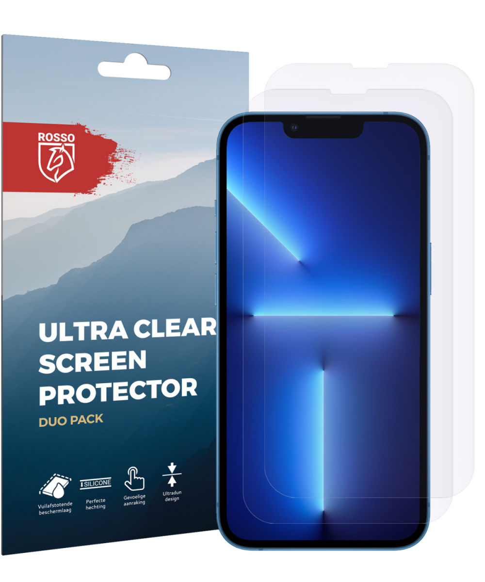 Rosso Apple iPhone 13 Pro Max Ultra Clear Screen Protector Duo Pack afbeelding 10