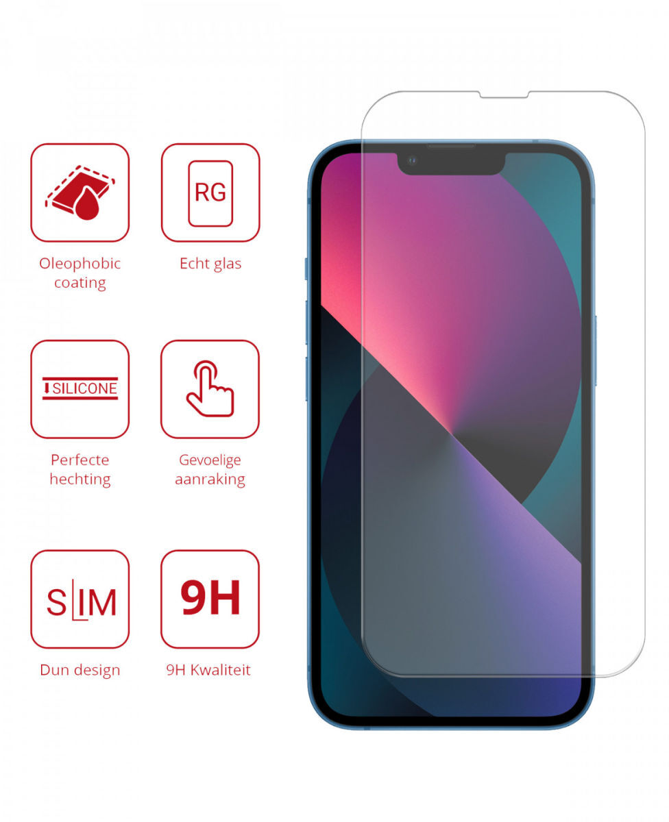 Rosso Apple iPhone 13 Mini 9H Tempered Glass Screen Protector afbeelding 2