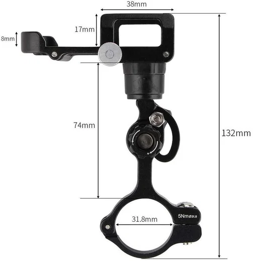 GUB Plus 15 Universele Draaibare Telefoon Fietshouder Zwart afbeelding 11