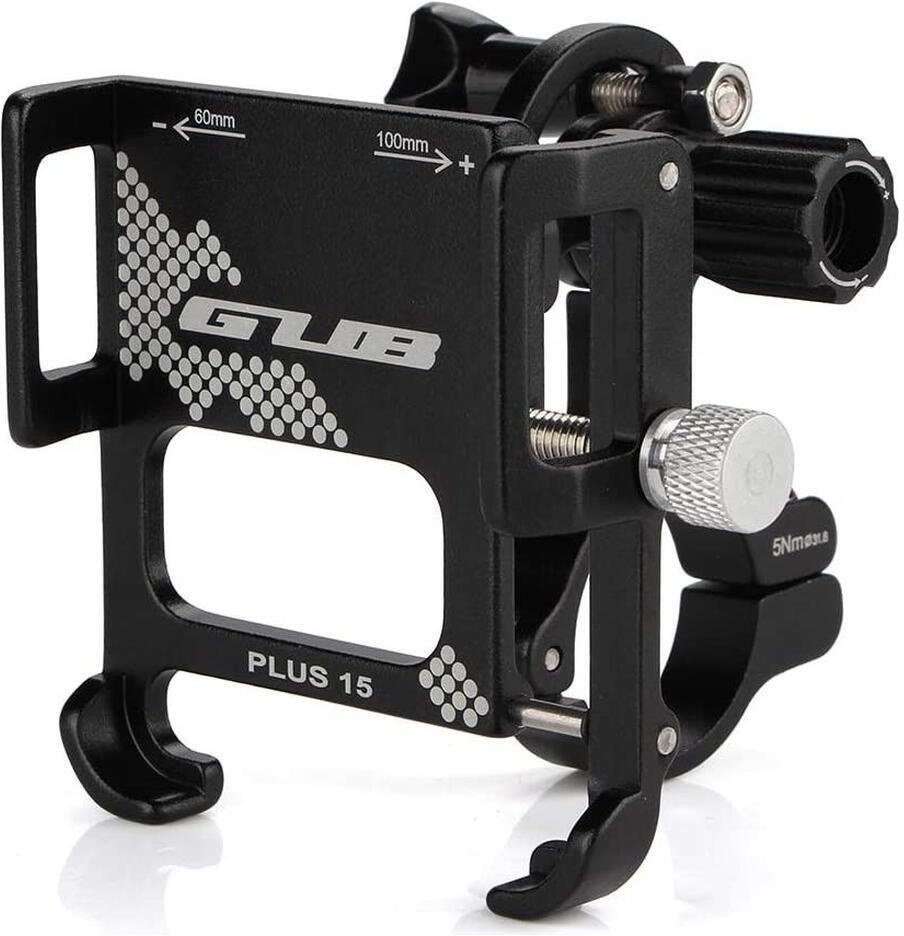 GUB Plus 15 Universele Draaibare Telefoon Fietshouder Zwart afbeelding 12