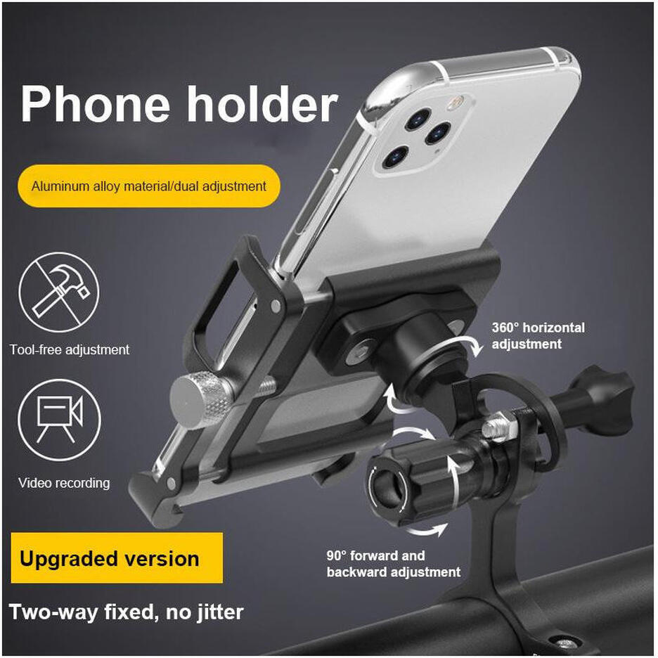 GUB Plus 15 Universele Draaibare Telefoon Fietshouder Zwart afbeelding 9