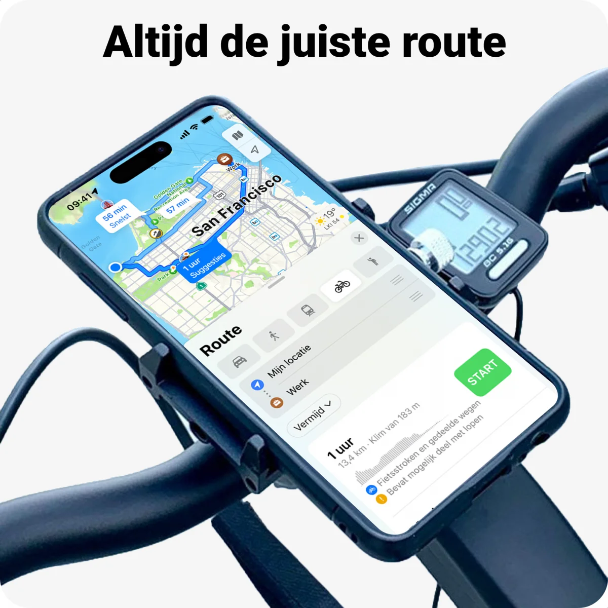 GUB Plus 15 Universele Draaibare Telefoon Fietshouder Zwart afbeelding 4