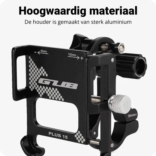GUB Plus 15 Universele Draaibare Telefoon Fietshouder Zwart afbeelding 5