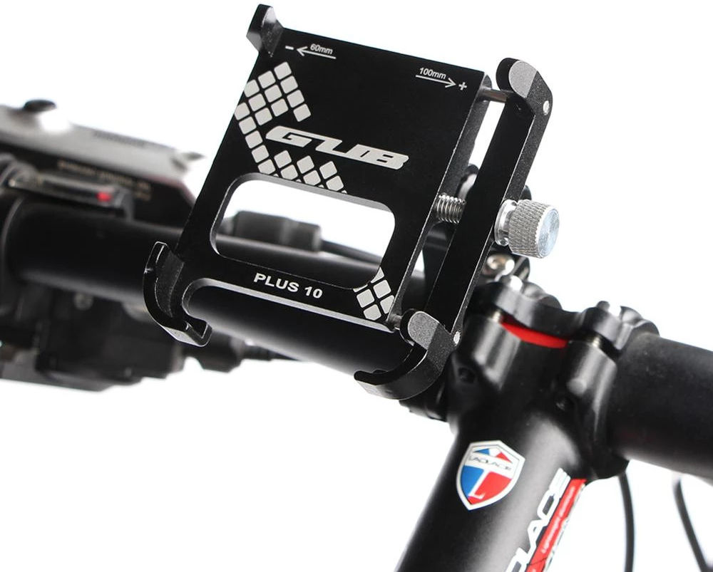 GUB Plus 10 Universele Draaibare Telefoon Fietshouder Aluminium Zwart afbeelding 1