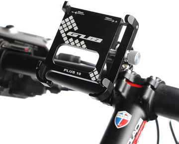 GUB Plus 10 Universele Draaibare Telefoon Fietshouder Aluminium Zwart
