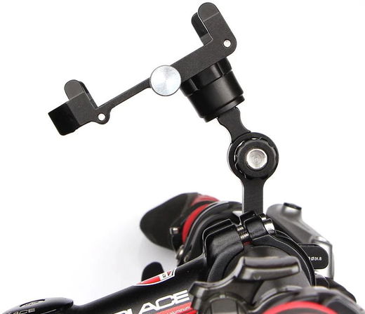 GUB Plus 10 Universele Draaibare Telefoon Fietshouder Aluminium Zwart afbeelding 2