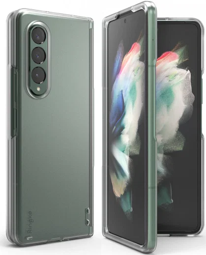 Ringke Slim Samsung Galaxy Z Fold 3 Hoesje Ultra Dun Matte Transparant afbeelding 1