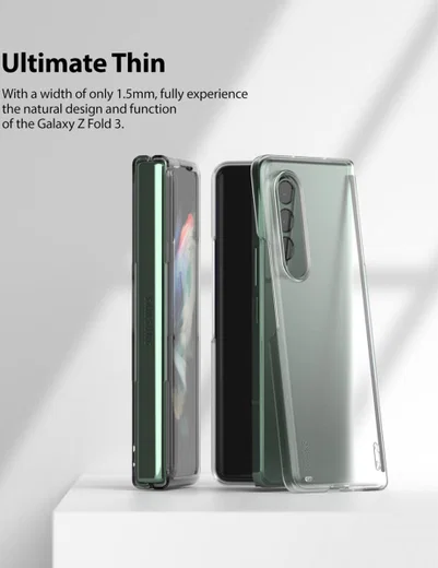 Ringke Slim Samsung Galaxy Z Fold 3 Hoesje Ultra Dun Matte Transparant afbeelding 3