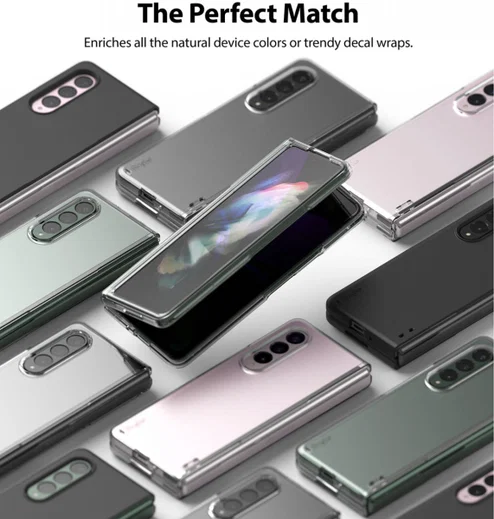 Ringke Slim Samsung Galaxy Z Fold 3 Hoesje Ultra Dun Matte Transparant afbeelding 9