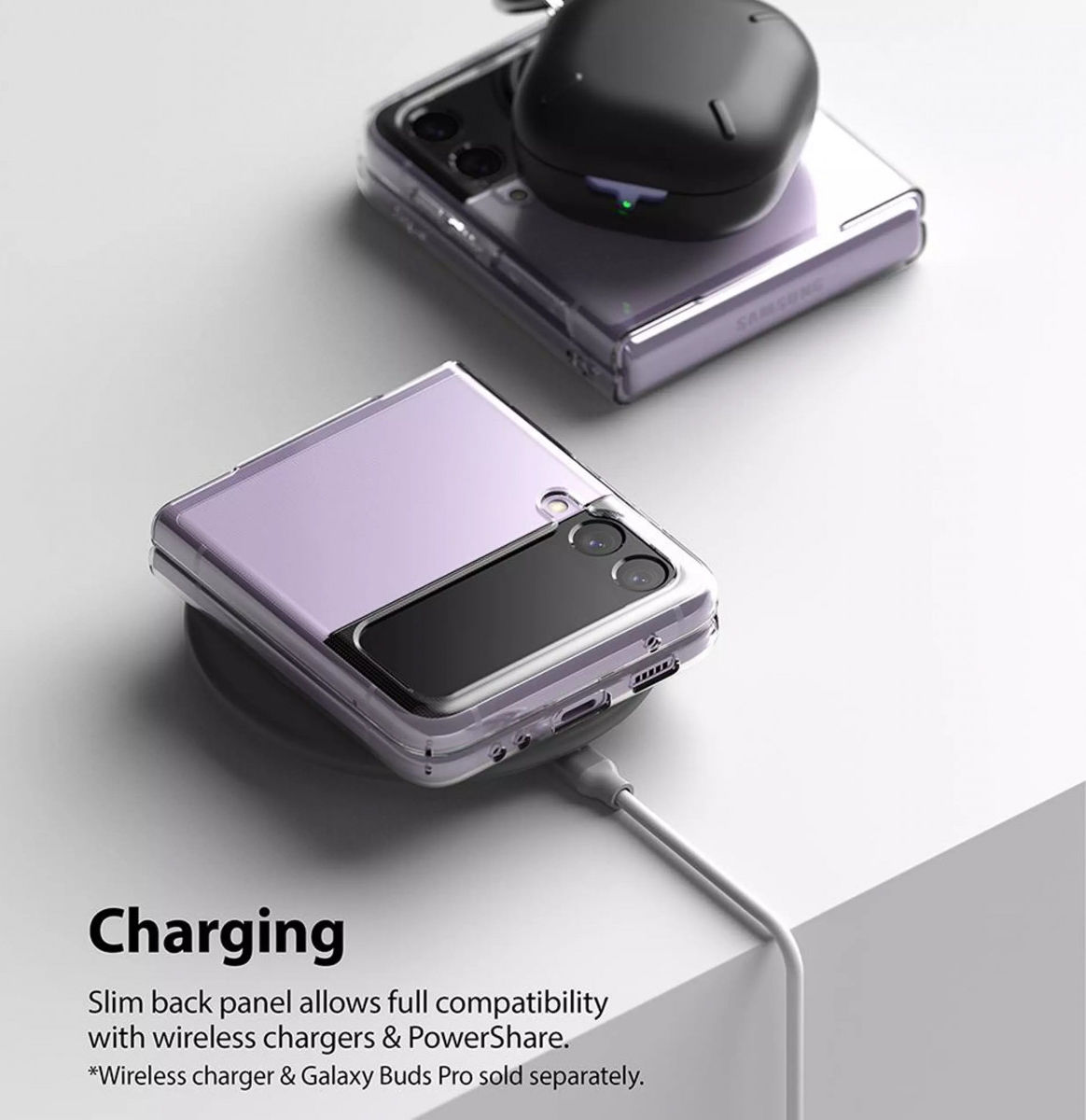 Ringke Slim Samsung Galaxy Z Flip 3 Hoesje Ultra Dun Transparant afbeelding 6